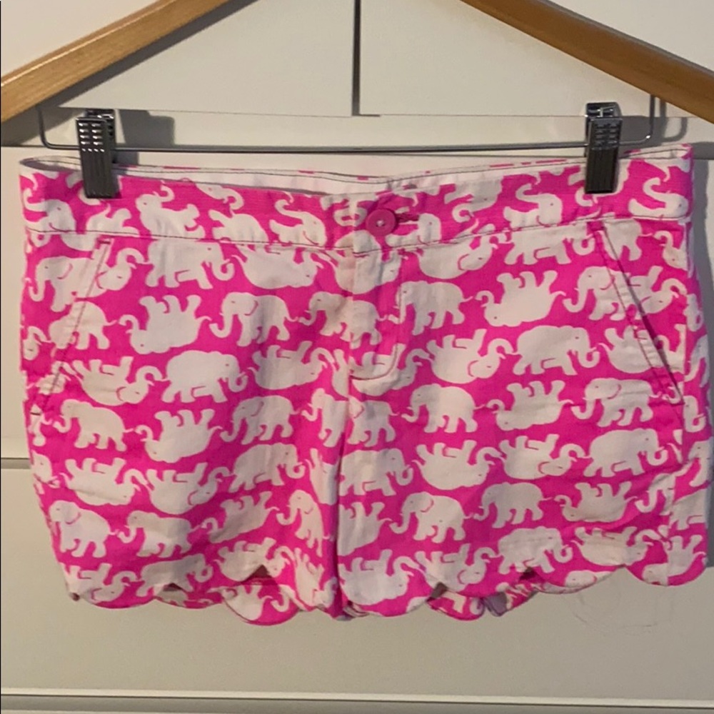 Lilly Pulitzer Elephant Buttercup Short Sz 0